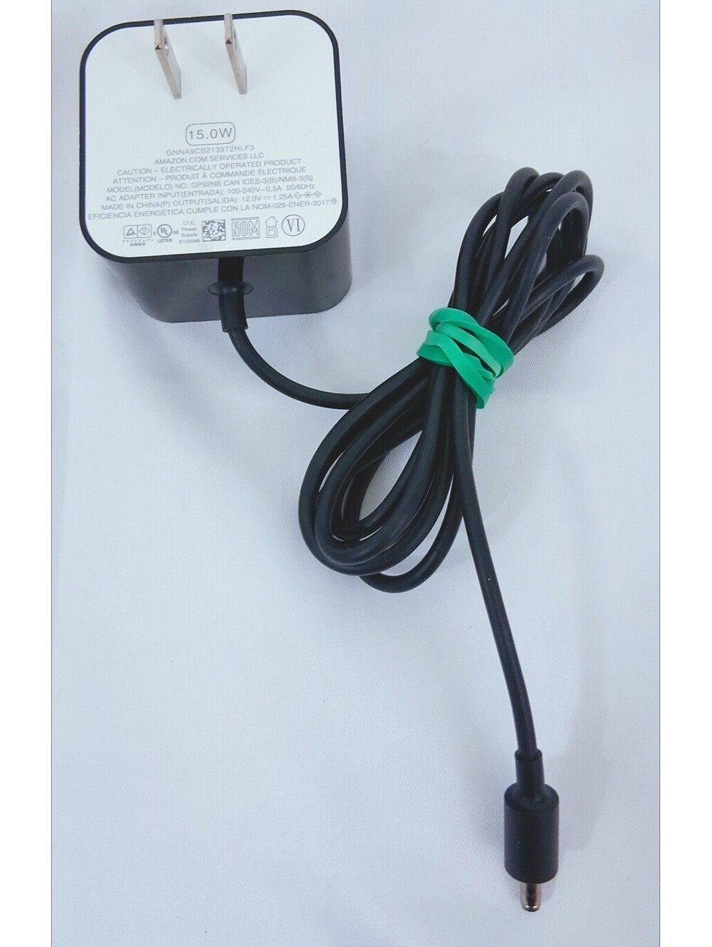 AMAZON Power Supply GP92NB AC/DC Adapter In 100-240 Out 12VDC 15W Working TESTED